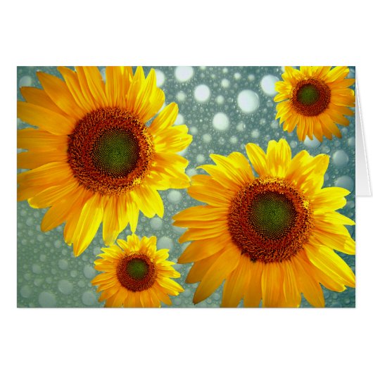 Happy Bubbly Sunflowers (Front Horizontal)