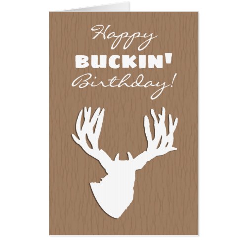 Happy Buckin Birthday Group Signing Card