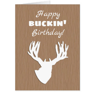 Happy Buckin Birthday Group Signing Card