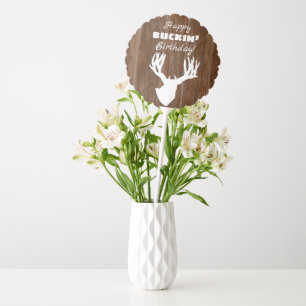 Happy Buckin Birthday Hunting Balloon