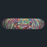 Happy Buddha Board<br><div class="desc">Smiley Colorful Buddha reminds you to remain calm and be happy throughout your day. RIDE ART!</div>