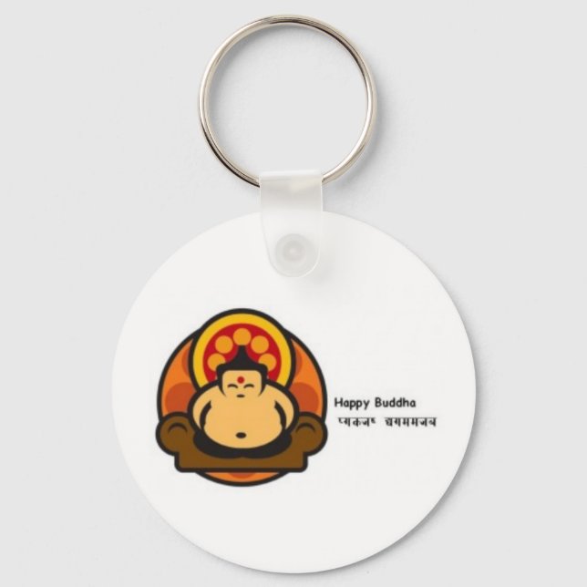 Happy Buddha Keychain (Front)