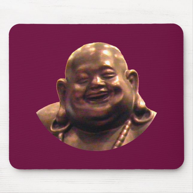 Happy Buddha Shanghai 2002 Circle The MUSEUM Zazzl Mouse Pad (Front)