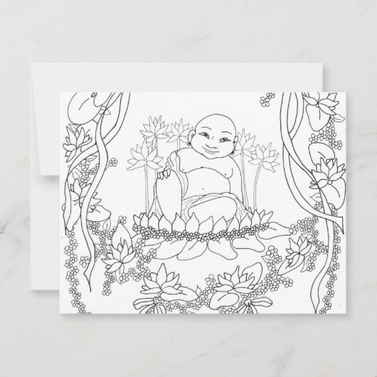 Happy Buddha with Lotus (Front)