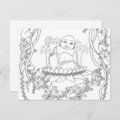 Happy Buddha with Lotus (Front/Back)