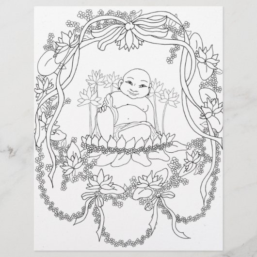 Happy Buddha with Lotus (Front)
