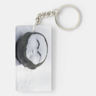 Happy Buddha With Snow Facial Keychain