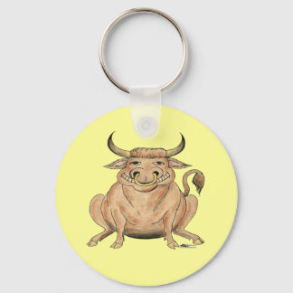 Happy Bull Keychain