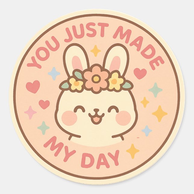 Happy Bunny Appreciation Sticker (Front)