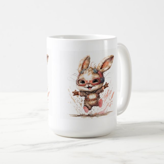 Happy Bunny Classic Mug, 15 oz  Coffee Mug (Front Right)