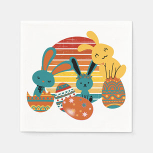 Happy Bunny, Easter Egg, Cute Napkins