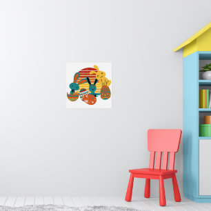 Happy Bunny, Easter Egg, Cute Poster
