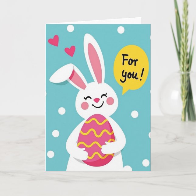 Happy Bunny For You Card (Front)