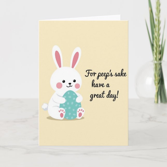 Happy Bunny Great Day Card (Front)