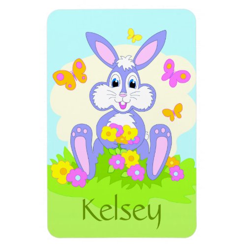 Happy Bunny Personalized Name Magnets