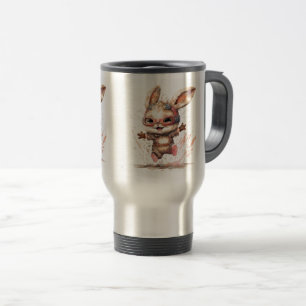 Happy Bunny Travel/Commuter Mug, 15 oz Travel Mug