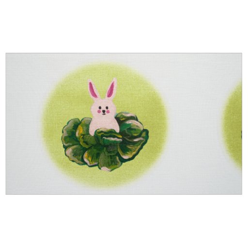 Happy Buns in Cabbage Fabric