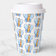 Happy Butterfly  baby shower Paper cup