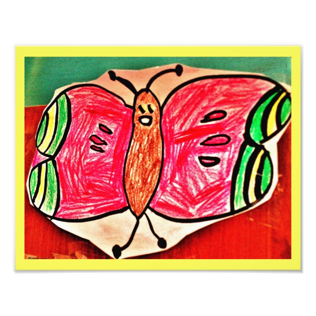 Happy Butterfly Photo Print (Front)