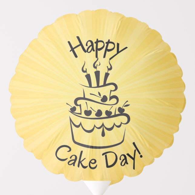 Happy Cake Day!  Balloon (Front)