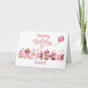 Happy Cake Day Birthday Card by Siberianmom at Zazzle