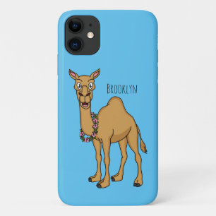 Happy camel cartoon illustration iPhone 11 case