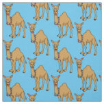 Happy camel cartoon illustration fabric