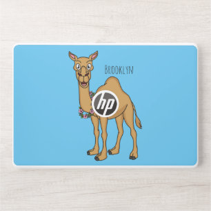 Happy camel cartoon illustration  HP laptop skin