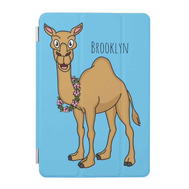 Happy camel cartoon illustration iPad mini cover (Front)