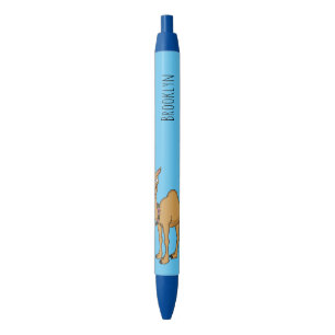Happy camel cartoon illustration pen