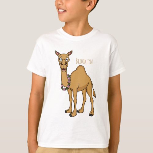 Happy camel cartoon illustration  T_Shirt