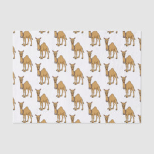 Happy camel cartoon illustration tissue paper