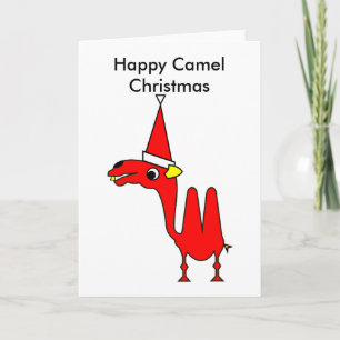 Happy Camel Christmas Holiday Card