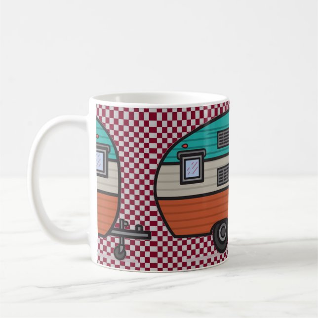 Happy Camper, add text, Coffee Mug (Left)