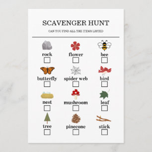Happy Camper Adventure Birthday Scavenger Hunt Program