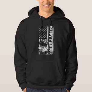 Happy Camper American Flag Camping Men Women 1 Hoodie
