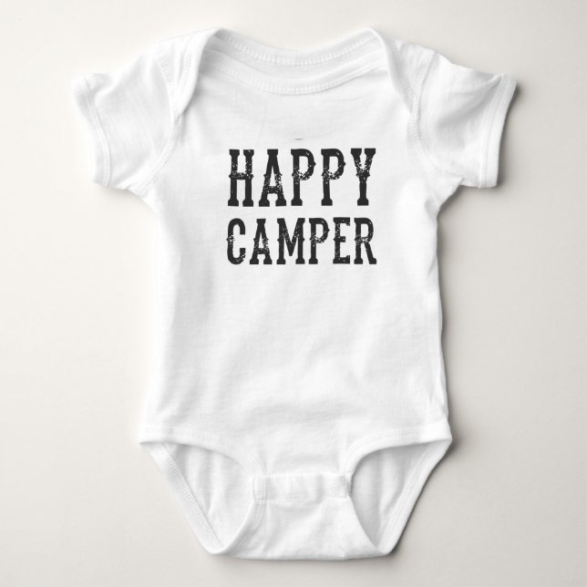 Happy Camper Baby Baby Bodysuit (Front)