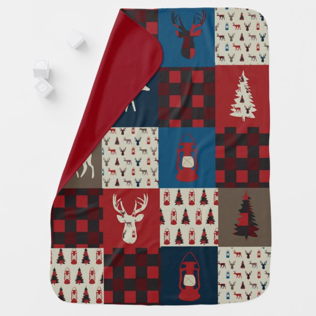 Happy Camper baby blanket (In Situ)