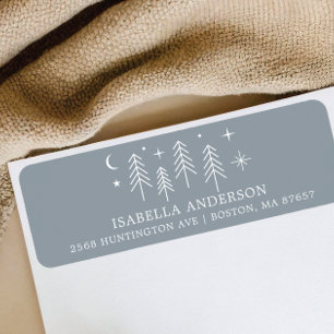 Happy Camper Baby Shower Address Label