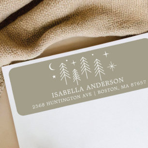 Happy Camper Baby Shower Address Label