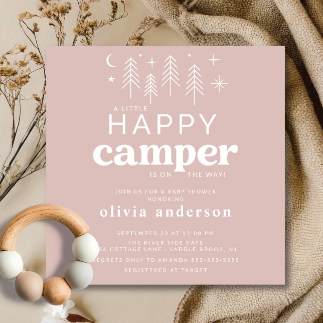 Happy Camper Baby Shower Invitation (Creator Uploaded)