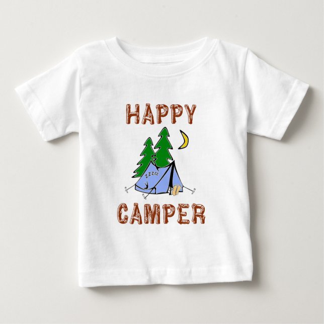 HAPPY CAMPER BABY T-Shirt (Front)