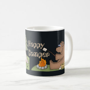 Happy Camper bears fun coffee mug