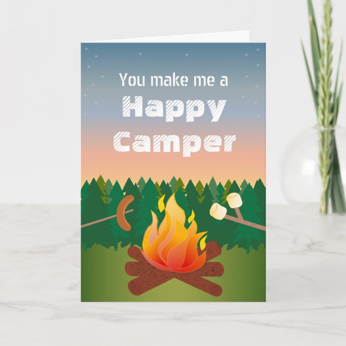 Happy Camper Birthday Card | Zazzle.com