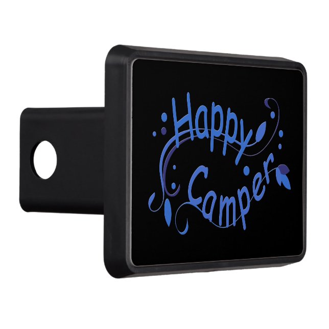 Happy Camper Black Hitch Cover (Right)