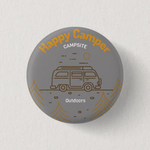 Happy Camper Button