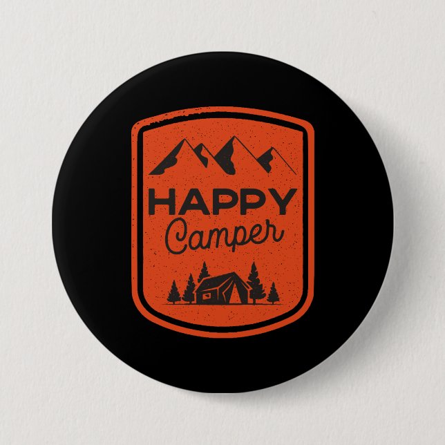 Happy Camper Button (Front)