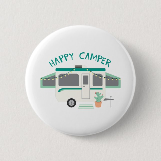 Happy Camper Button (Front)