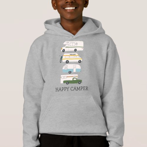 HAPPY CAMPER Campervan vanlife RV Trailer CUSTOM Hoodie