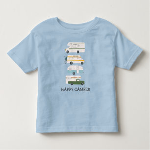 HAPPY CAMPER Campervan vanlife RV Trailer CUSTOM Toddler T-shirt